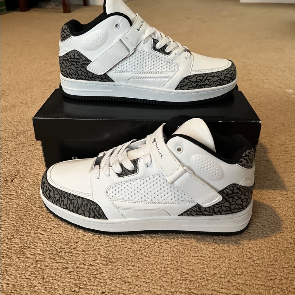 Beverly Hills Polo Club White and Black Sneakers